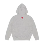 Comme des Garcons PLAY Heart Emblem Zip-Up Hoodie Back