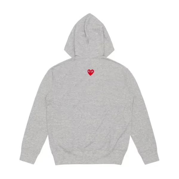 Comme des Garcons PLAY Heart Emblem Zip-Up Hoodie Back
