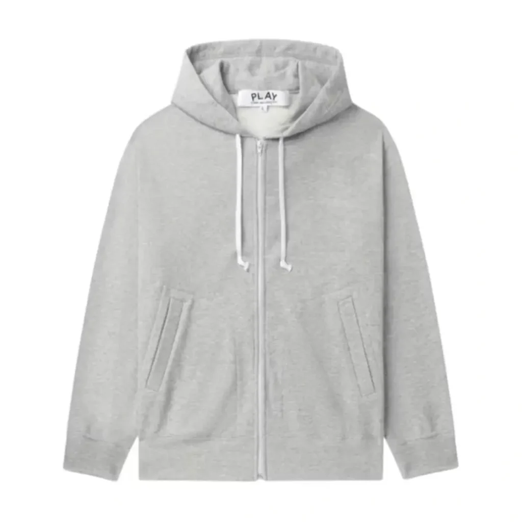 Comme des Garcons PLAY Heart Emblem Zip-Up Hoodie Front