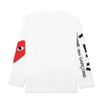 Comme des Garcons PLAY Play Red Big Heart LS T-shirt Back