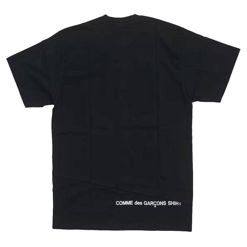 Supreme Comme des Garcons SHIRT Split Box Logo Tee Black Back