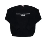 Supreme Comme des Garcons SHIRT Sweater Black Front