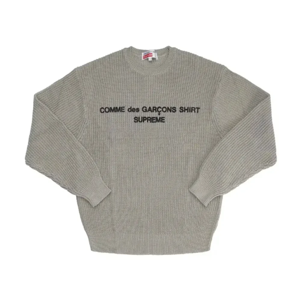 Supreme Comme des Garcons SHIRT Sweater Tan Front
