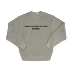 Supreme Comme des Garcons SHIRT Sweater Tan Front