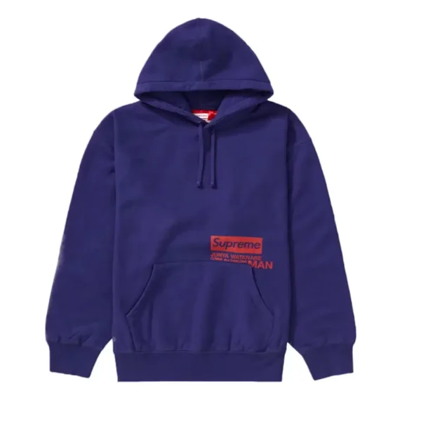 Supreme JUNYA WATANABE CDG MAN Hooded Sweatshirt Royal Front