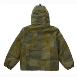Supreme JUNYA WATANABE CDG MAN Patchwork Puffy Jacket Olive Back