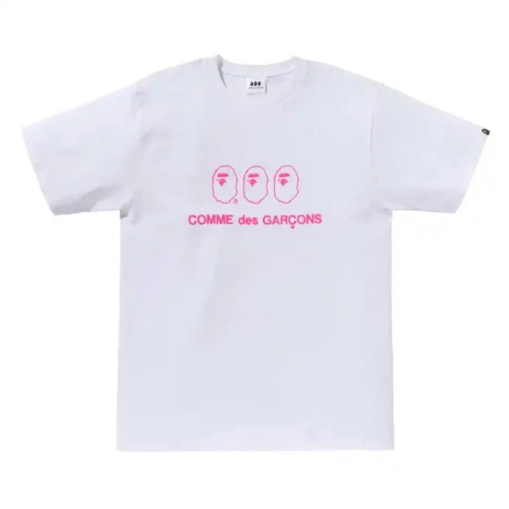 BAPE x Comme des Garcons Osaka I Tee White Front