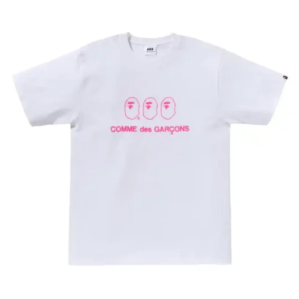 BAPE x Comme des Garcons Osaka I Tee White Front