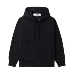 Comme des Garcons PLAY Heart Emblem Zip-Up Hoodie Black Front