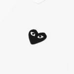 Comme des Garcons PLAY Play Black Emblem Polo White Zoom