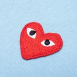 Comme des Garcons PLAY Play Pastelle Red Emblem T-shirt Back