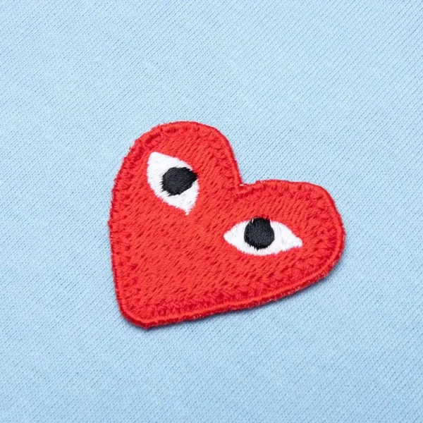 Comme des Garcons PLAY Play Pastelle Red Emblem T-shirt Back