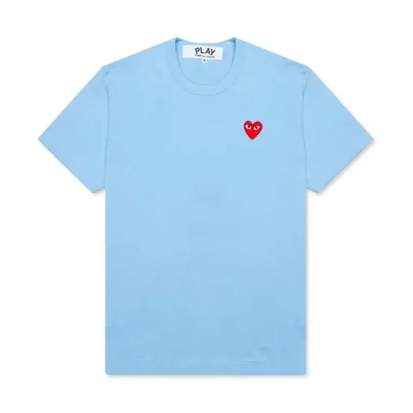 Comme des Garcons PLAY Play Pastelle Red Emblem T-shirt Front