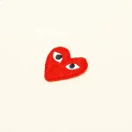 Comme des Garcons PLAY Play Red Heart Hoodie Ivory Back