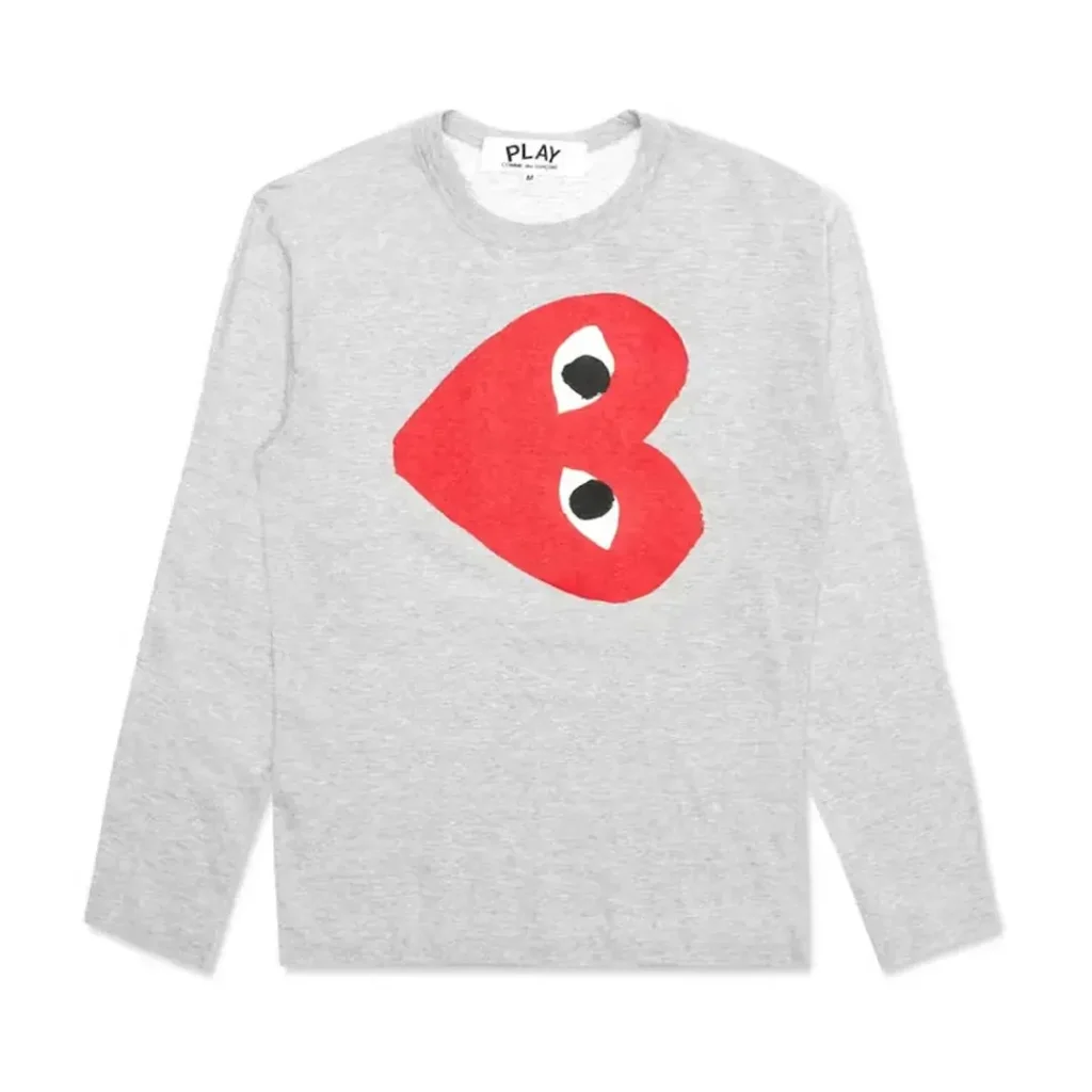 Comme des Garcons PLAY Play Red Sideways Heart LS T-shirt Front