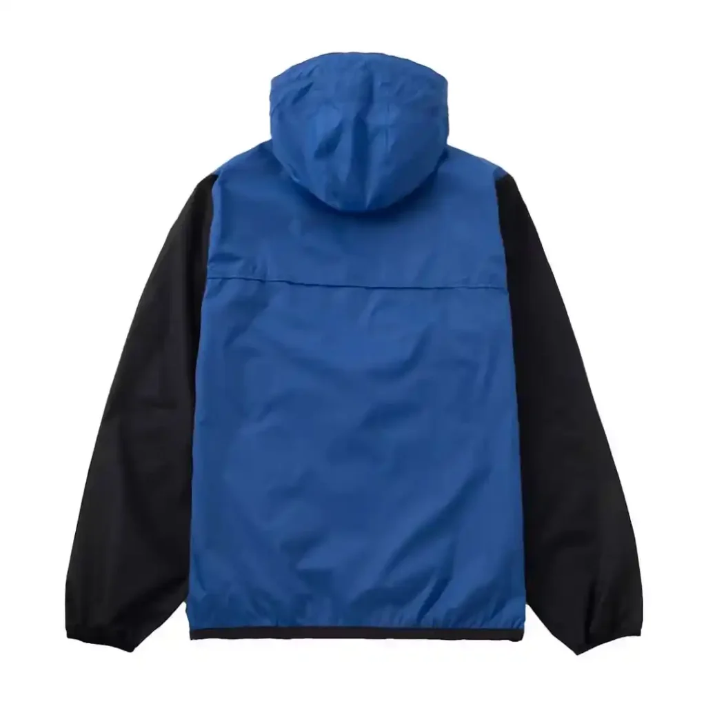 Comme des Garcons PLAY Play x K-Way Logos Half Zip Jacket Blue Black Back