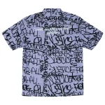 Supreme Comme des Garcons SHIRT Graphic SS Shirt Blue Stripe Back