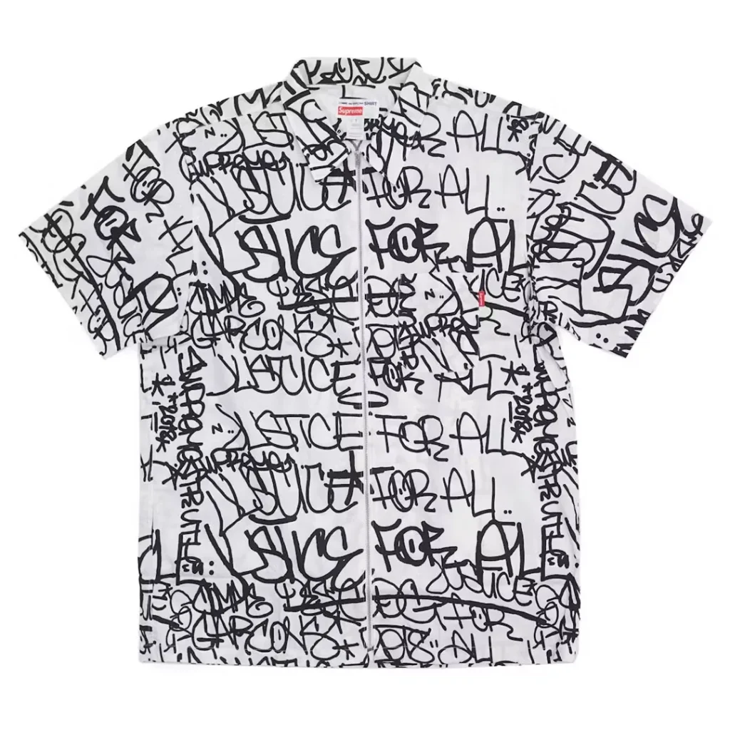 Supreme Comme des Garcons SHIRT Graphic SS Shirt White Back