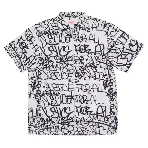 Supreme Comme des Garcons SHIRT Graphic SS Shirt White Back