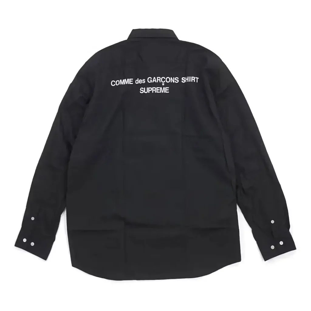 Supreme Comme des Garcons SHIRT Patchwork Button Up Shirt Back