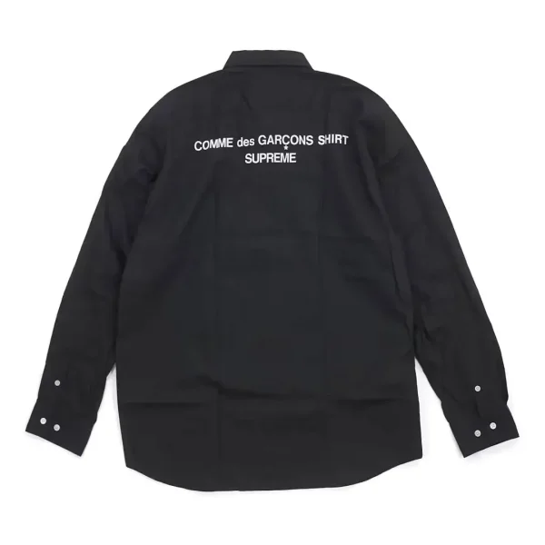 Supreme Comme des Garcons SHIRT Patchwork Button Up Shirt Back