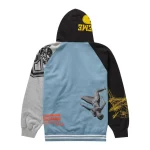 Supreme JUNYA WATANABE CDG MAN Zip Up Hooded Sweatshirt Dusty Blue Back